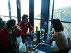 Markus Prock mit Angelika Kleinlein im Bergiselrestaurant